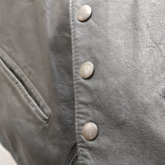 WESTERRN FRONTIER LEATHER VEST XL - Picture 9 of 9